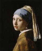 Jan Vermeer flicka med parlorbange oil on canvas